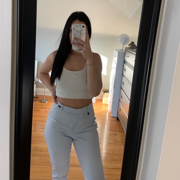 Anthropologie linen high waisted pants